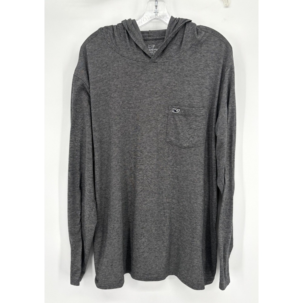Vineyard Vines Edgartown T-Shirt Men's Size Large Gray Long Sleeve Pima Cotton